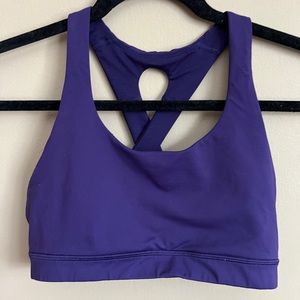 Lululemon Sports Bra Purple Size 8